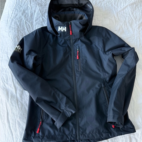 Helly Hansen Women's Crew Hooded Midlayer Jacket in Navy - Picture 2 of 5